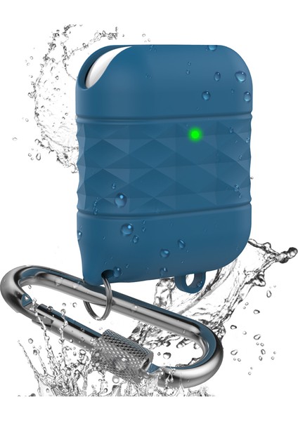 Apple Airpods İle Uyumlu 1. 2. Nesil Suya Dayanıklı Silikon Koruyucu , Kulaklık Kılıfı (Yurt Dışından)