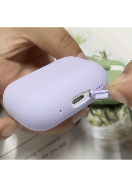 Airpods Pro 2 için Silikon Cilt Kutusu Taşınabilir 2Mm Kalın Çizilmeye Darbeye Dayanıklı Koruyucu İle Kordon Gökyüzü Kulaklık Kılıfı (Yurt Dışından)