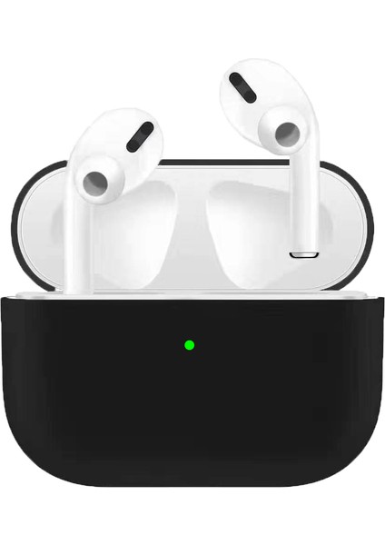 Apple Airpods Pro için Düşme Çizilme Önleyici Düz Renk Ultra Ince Sıvı Silikon Koruyucu Kulaklık Kılıfı (Yurt Dışından)