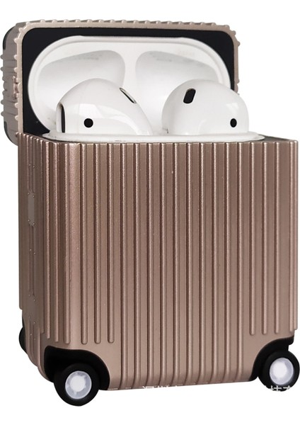 Apple Airpods Pro Pro 2 Tekerlek Bagaj Tamı Silikon tooth Koruyucu Kulaklık Kılıfı (Yurt Dışından)