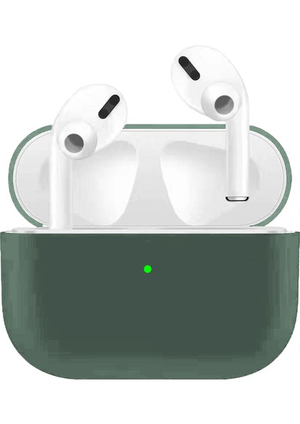 Düşme Çizilme Önleyici Düz Renk Ultra Ince Sıvı Silikon Koruyucu Apple Airpods için Pro Çam İ Kulaklık Kılıfı (Yurt Dışından)
