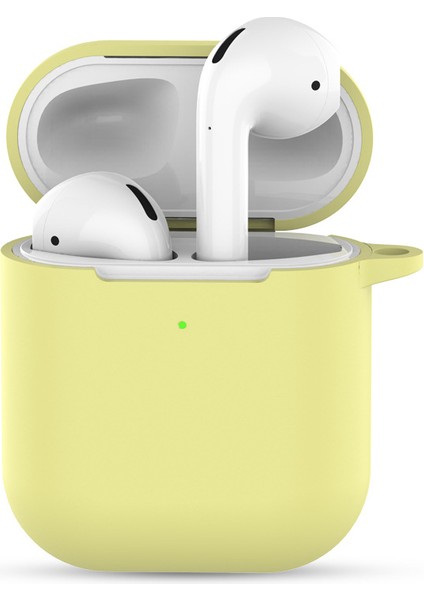 Apple Airpods için Anahtarlıklı Silikon 2019 Kulaklık Kılıfı (Yurt Dışından)