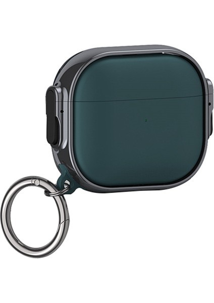 Apple Airpods 3 için Anti Drop Tpu + Pc Elektro Kaplama Çift Taraflı Kilitli Halka Tokalı tooth Koruyucusu Kulaklık Kılıfı (Yurt Dışından)