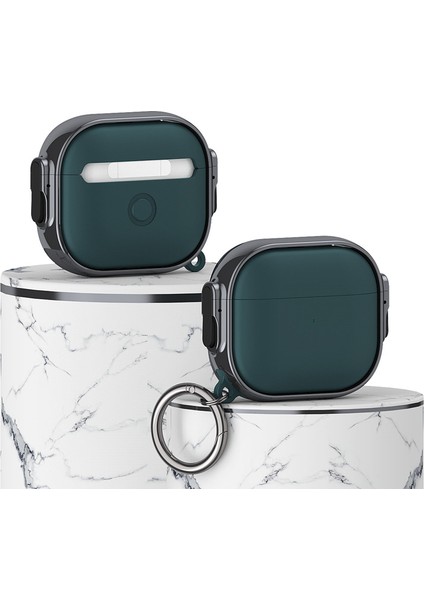 Apple Airpods 3 için Anti Drop Tpu + Pc Elektro Kaplama Çift Taraflı Kilitli Halka Tokalı tooth Koruyucusu Kulaklık Kılıfı (Yurt Dışından) fiyatları