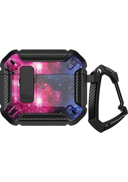 Apple Airpods 3 için Koruyucu Taşınabilir Yumuşak Tpu+Pc Toka Yıldızlı Gökyüzü Kulaklık Kılıfı (Yurt Dışından) fiyatları