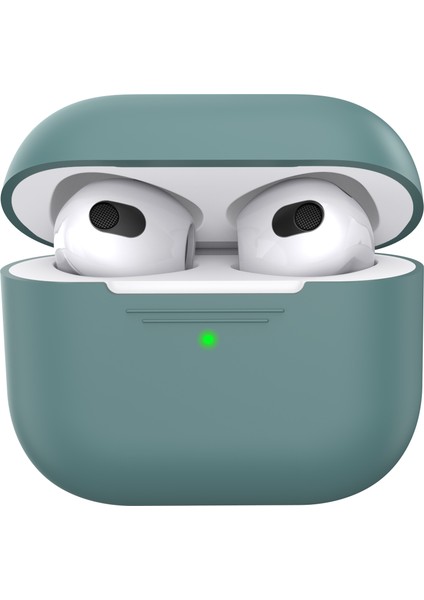 Apple Airpods 3 için Silikon Koruyucu tooth Anti Damla İle Anti Toz Şarj Portu Fiş Kulaklık Kılıfı (Yurt Dışından)