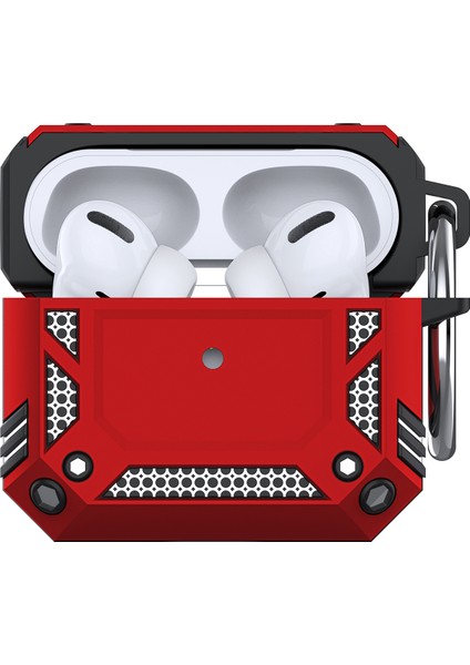 Apple Airpods 3 Red için Sert Pc Yumuşak Tpu Düşme Testi Yapılmış Darbeye Dayanıklı Airpod Anahtarlıklı Kulaklık Kılıfı (Yurt Dışından) fiyatları