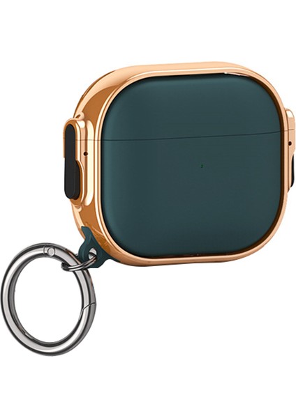 Apple Airpods 3 için Anti Drop Tpu + Pc Elektro Kaplama Çift Taraflı Kilitli Halka Tokalı tooth Koruyucusu Gül Kulaklık Kılıfı (Yurt Dışından)