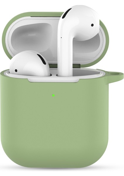 Apple Airpods için Anahtarlıklı Silikon 2019 Kulaklık Kılıfı (Yurt Dışından)
