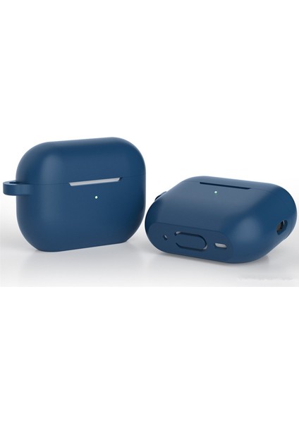 Airpods Pro 2 için tooth Düz Tabanlı Silikon Koruyucu Anti Çizik Anti Damla Gece Yarısı Kulaklık Kılıfı (Yurt Dışından)