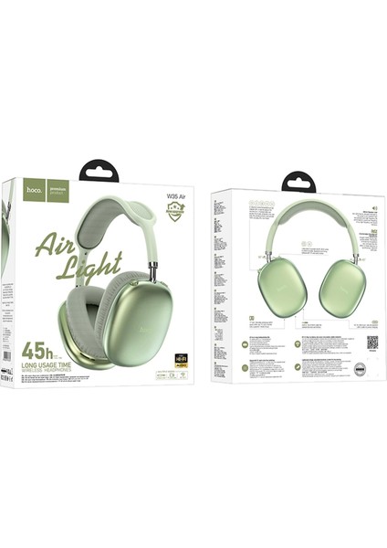 W35 Air Light Aux Destekli Bluetooth 45 Saat Kullanım Süresi Premium Kablosuz Kulaklık fiyatları