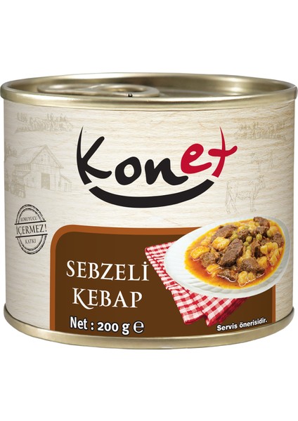 Sebzeli Kebap 200g - Pratik Ve Lezzetli Hazır Yemek