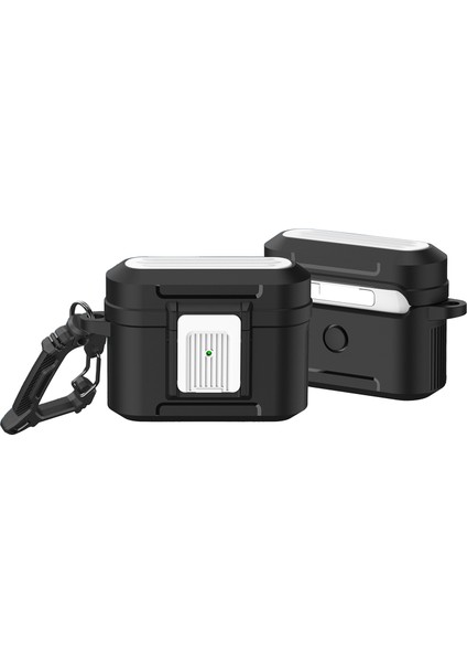 Airpods Pro 2 için Koruyucu Basma Toka Bagaj Çantası Tamı Tpu + Pc Anti Damla Kulaklık Kılıfı (Yurt Dışından)