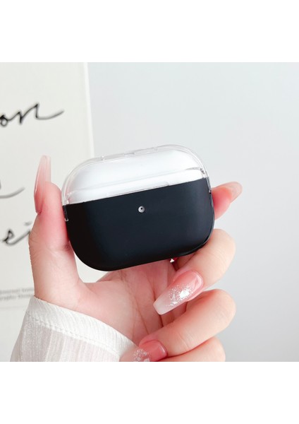 Apple Airpods Pro için tooth Darbeye Dayanıklı Tpu Bilek Kayışı Şeffaf + Kulaklık Kılıfı (Yurt Dışından)