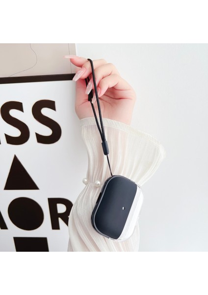 Apple Airpods Pro için tooth Darbeye Dayanıklı Tpu Bilek Kayışı Şeffaf + Kulaklık Kılıfı (Yurt Dışından) fiyatları