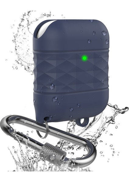 Apple Airpods İle Uyumlu 1. 2. Nesil Su Sıçramasına Dayanıklı Silikon Koruyucu , Gece Si Kulaklık Kılıfı (Yurt Dışından)