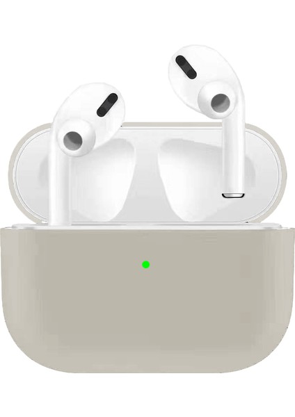 Düşme Çizilme Önleyici Düz Renk Ultra Ince Sıvı Silikon Koruyucu Apple Airpods için Pro Rock Rengi Kulaklık Kılıfı (Yurt Dışından)