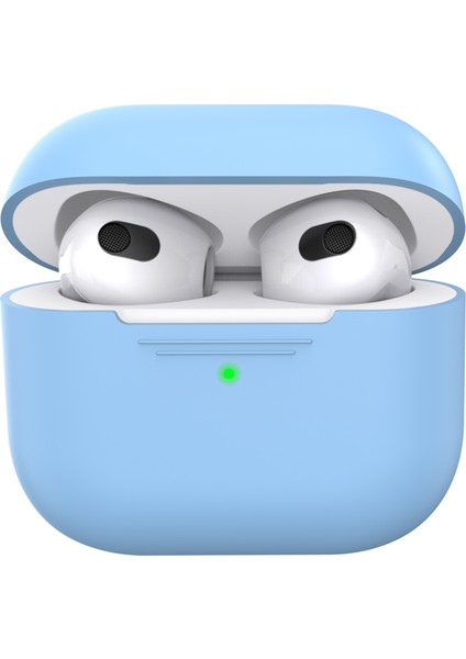 Apple Airpods 3 için Silikon Koruyucu tooth Anti Damla İle Anti Toz Şarj Portu Fiş Gökyüzü Kulaklık Kılıfı (Yurt Dışından)
