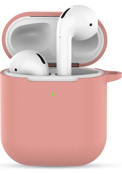 Apple Airpods için Anahtarlıklı Silikon 2019 Kulaklık Kılıfı (Yurt Dışından)