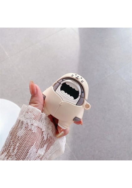 Apple Airpods Pro için 1 2 3 2016 Kablosuz 2019 2019 Kutusu Bigmouth Shark Silikon Airpods için 1 2 Kulaklık Kılıfı (Yurt Dışından)