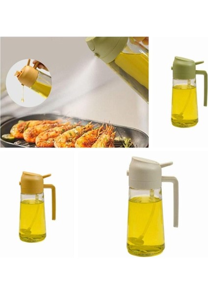 Chefstar Yemeklik Yağ Sprey Cam Zeytinyağı Püskürtücü Salata Kızartma Barbekü 400 ml