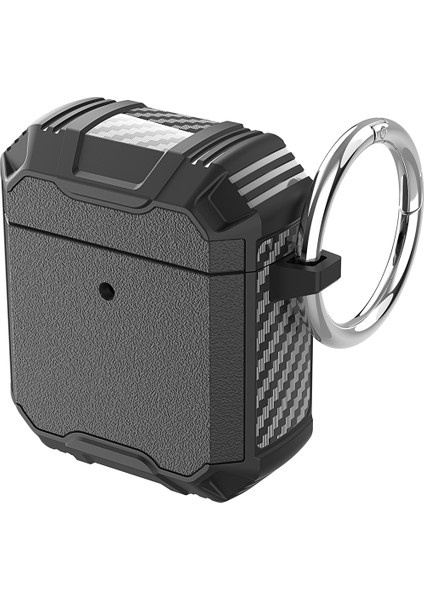 Apple Airpods için 2016 2019 Airpods Kablosuz 2019 Düşmeyı Önleyen Koruyucu Anahtarlıklı Kulaklık Kılıfı (Yurt Dışından)