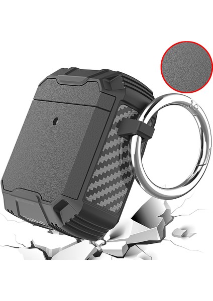 Apple Airpods için 2016 2019 Airpods Kablosuz 2019 Düşmeyı Önleyen Koruyucu Anahtarlıklı Kulaklık Kılıfı (Yurt Dışından) fiyatları