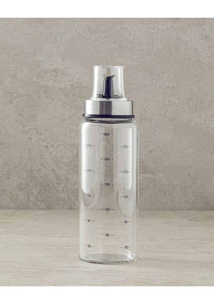 Bordo Nevena Borosilikat Yağdanlık, şeffaf ve şık tasarım, tek parça