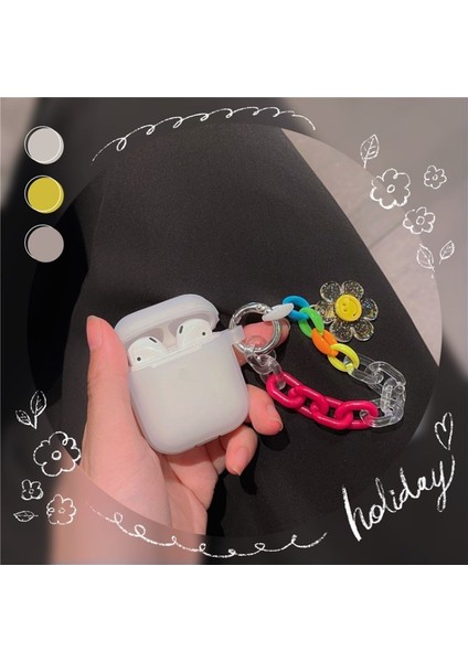 Apple Airpods Pro için 1 2 3 2016 Kablosuz 2019 2019 Kutusu Rose Bileklik Airpods 1 2 için Kulaklık Kılıfı (Yurt Dışından)