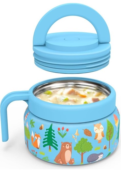 ， Çocuk Öğle Yemeği Kutusu 8 Oz Küçük Yalıtımlı Vakum Paslanmaz Çelik Yalıtımlı Çorba Kabı, Sızdırmaz Kapaklı (Pembe Unicorn) (Yurt Dışından)