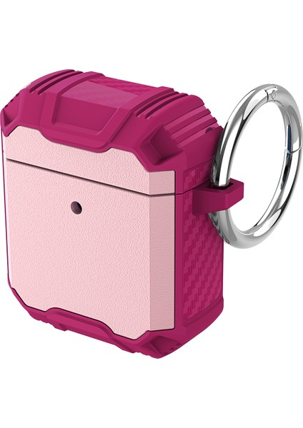 Apple Airpods için 2016 2019 Airpods Kablosuz 2019 Düşmeyı Önleyen Koruyucu Anahtarlıklı Gül Kulaklık Kılıfı (Yurt Dışından)