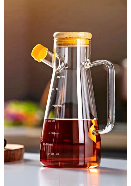 Bambu Cam Yağlık, Kapaklı, Vakumlu, 900 ml, Beyaz, 2'li set fiyatları