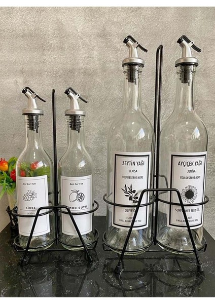 2'li Yağlık ve Sirkelik Seti, Bej, 750 ml ve 375 ml, Mutfak Aksesuarları