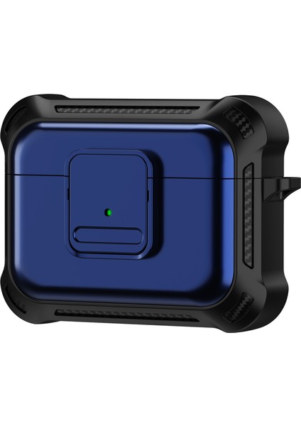 Airpods Pro 2 için Düşmeye Dayanıklı Tpu + Pc Düğmeye Basmalı Darbeye Dayanıklı Kulaklık Kılıfı (Yurt Dışından)