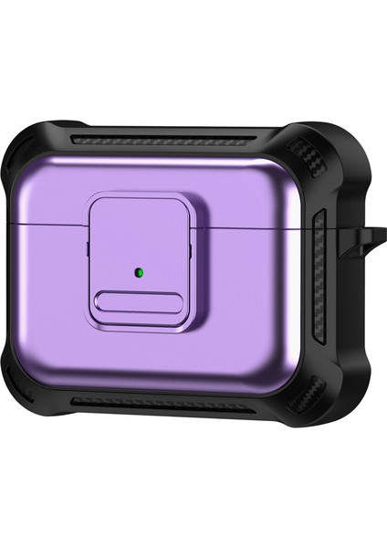 Airpods Pro 2 için Düşmeye Dayanıklı Tpu + Pc Düğmeye Basmalı Darbeye Dayanıklı Kulaklık Kılıfı (Yurt Dışından)