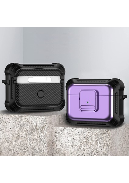 Airpods Pro 2 için Düşmeye Dayanıklı Tpu + Pc Düğmeye Basmalı Darbeye Dayanıklı Kulaklık Kılıfı (Yurt Dışından) fiyatları