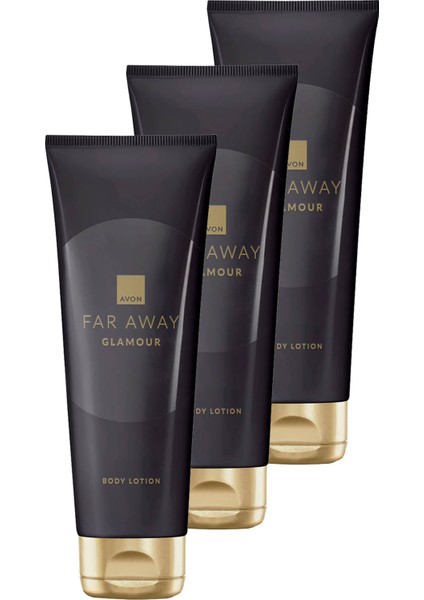 Far Away Glamour Vücut Losyonu 125 Ml. Üçlü Set