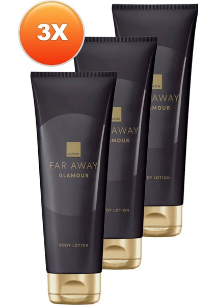 Far Away Glamour Vücut Losyonu 125 Ml. Üçlü Set