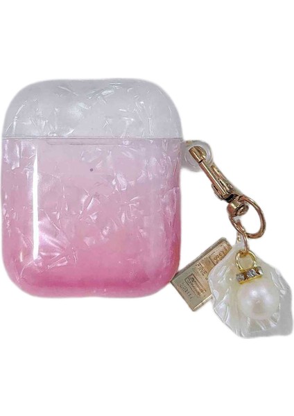 Apple Airpods için 2016 2019 Airpods Kablosuz 2019 , Degrade Kabuk Tahıl Tpu Kolye Kulaklık Kılıfı (Yurt Dışından)