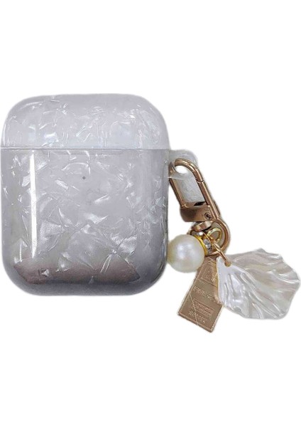 Apple Airpods için , 2016 2019 Airpods Kablosuz 2019 , Kolyeli Degrade Kabuk Tahıl Tpu Kulaklık Kılıfı (Yurt Dışından)