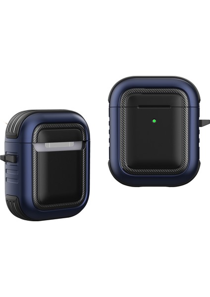 Moda Tpu + Pc Anti Damla Toz Geçirmez Kablosuz Koruyucu Apple Airpod'Lar için Ile 2016 2019 Airpods İle Kablosuz 2019 Stıl 1 Kulaklık Kılıfı (Yurt Dışından)