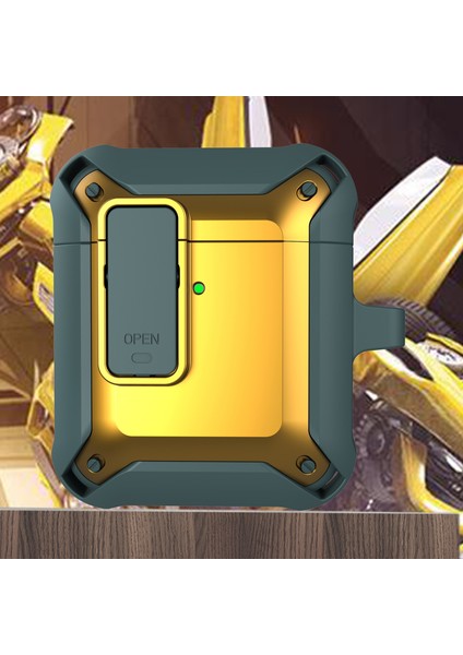 2 In 1 Tpu + Pc Anti Damla Koruyucu Darbeye Dayanıklı Taşınabilir Şarj Airpods için Kilit Toka İle 1 2 Kulaklık Kılıfı (Yurt Dışından) fiyatları