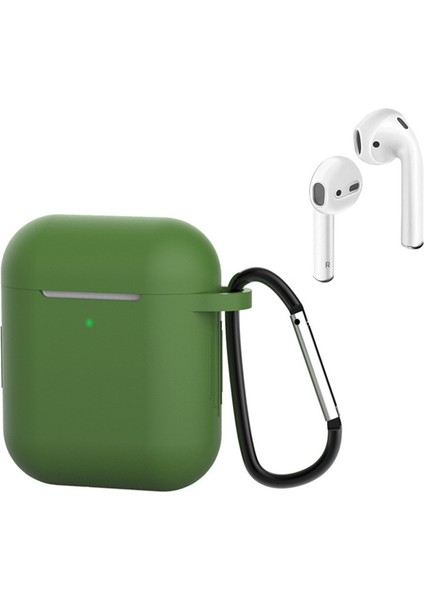 Forestl Digital Apple Airpods için 2016 2019 Airpods Kablosuz 2019 Silikon Ordu İ Kulaklık Kılıfı (Yurt Dışından)