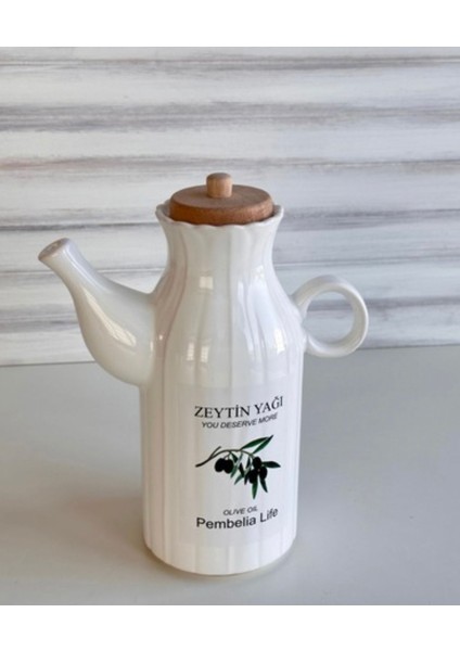 Beyaz Porselen Yağlık 1000ml, Papatya Tasarım, Tek Parça fiyatları