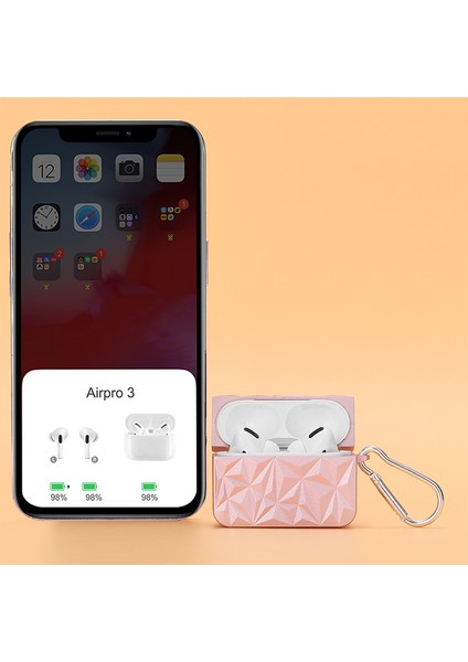 Apple Airpods Pro için Elmas Doku Koruyucu Sert Pc Anti Damla Anti Kir Kulaklık Kılıfı (Yurt Dışından) fiyatları