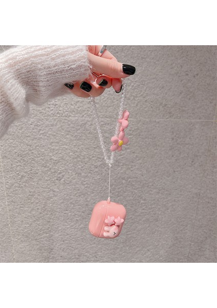 Apple Airpods için 3 Sevimli Tavşan Yıldız Yumuşak Tpu Kutusu Koruyucu Çiçek Armut İle Kullanışlı Askı Kulaklık Kılıfı (Yurt Dışından) fiyatları