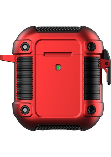 Apple Airpods için 2016 2019 Kablosuz Airpods 2019 Kutusu Kilit Tokası Pc+Tpu Koruyucu Kulaklık Kılıfı (Yurt Dışından)