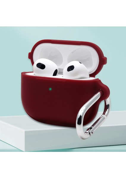 Apple Airpods 3 için Taşınabilir Koruyucu Anahtarlık İle Yumuşak Silikon Koruyucu Kulaklık Kılıfı (Yurt Dışından) fiyatları