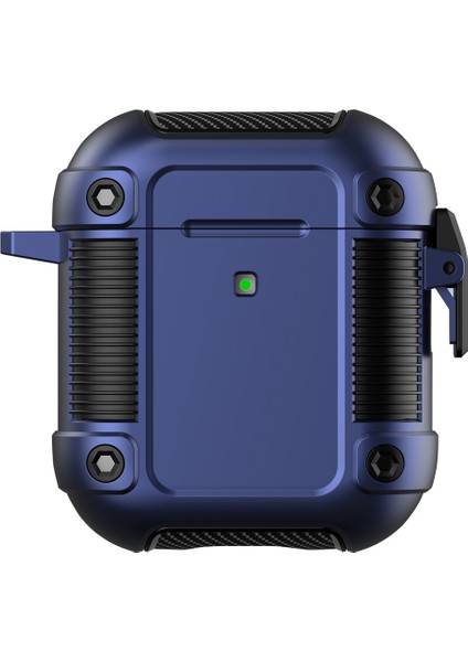 Apple Airpods için 2016 2019 Kablosuz Airpods 2019 Kasası Kilit Tokası Pc+Tpu Koruyucu Kulaklık Kılıfı (Yurt Dışından)