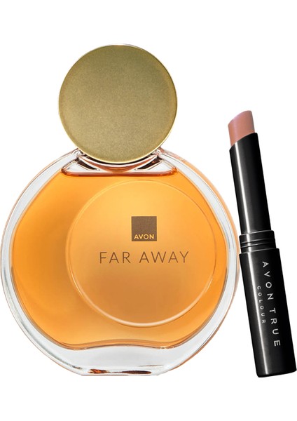 Far Away Kadın Parfüm Edp 50 Ml. ve Ultra Beauty Ruj Stylo Cappucino Paketi